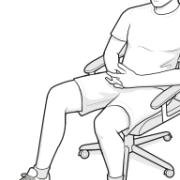 assisted flexion using a chair