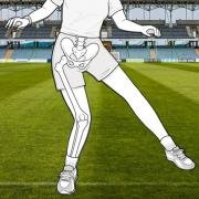 poor core strength leading to bad limb alignment from a jump